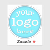 Creëer Custom Business Kantoor Company Event Logo Sticker (Vel)