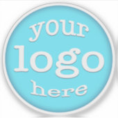 Creëer Custom Business Kantoor Company Event Logo Sticker (Voorkant)