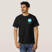 Creëer Custom Business Logo Personeel Medewerker U T-shirt (Voorkant volledig)