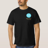 Creëer Custom Business Logo Personeel Medewerker U T-shirt (Voorkant)
