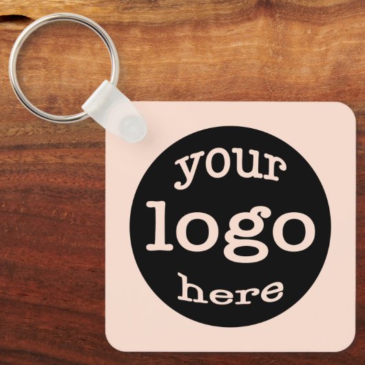 Creëer Custom Business Logo QR Code Roos Gold Sleutelhanger (Voorkant)