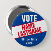 Creëer Custom Campaign-Sjabloon voor verkiezingen Ronde Button 4,0 Cm (Voorkant /achterkant)