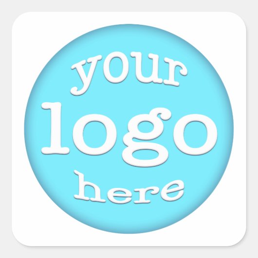 Creëer Custom Company Business Kantoor Event Logo Vierkante Sticker (Voorkant)
