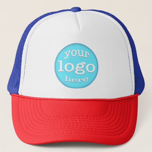 Creëer Custom Company Business Logo Personeel Trucker Pet (Voorkant)