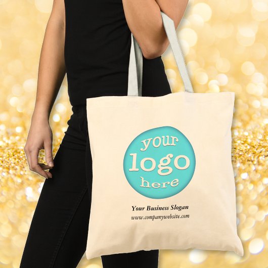 Creëer Custom Company Business Logo Promo Branded Tote Bag