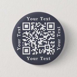 Creëer Custom Company Business Website URL QR Code Ronde Button 5,7 Cm