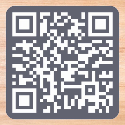 Creëer Custom Company Business Website URL QR Code Vierkante Sticker