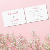 Creëer Custom Elegant Bruiloft RSVP Uitnodiging Ka