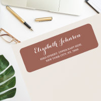 Creëer Custom Elegant Koperroest Retouradres