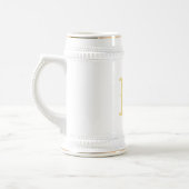 Creëer Custom Faux Gold Monogrammed Beer Stein Mok (Links)