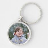 Creëer Custom Gepersonaliseerde Foto en Tekst Sleu Sleutelhanger (Voorkant)
