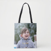 Creëer Custom Gepersonaliseerde Foto Stijlvol Tren Tote Bag (Voorkant)
