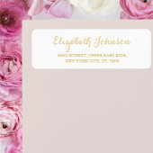 Creëer Custom Golden Elegant retour adreslabel Etiket