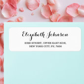 Creëer Custom Moderne Elegant Return Address Label