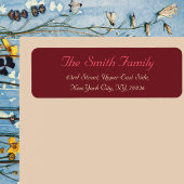 Creëer Custom Moderne Elegant Return Address Label