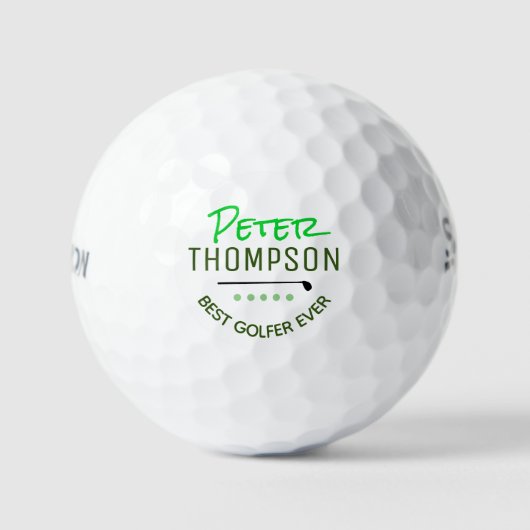 Creëer Custom Naam Golfbal voor Beste Golfer Golfballen (Voorkant)