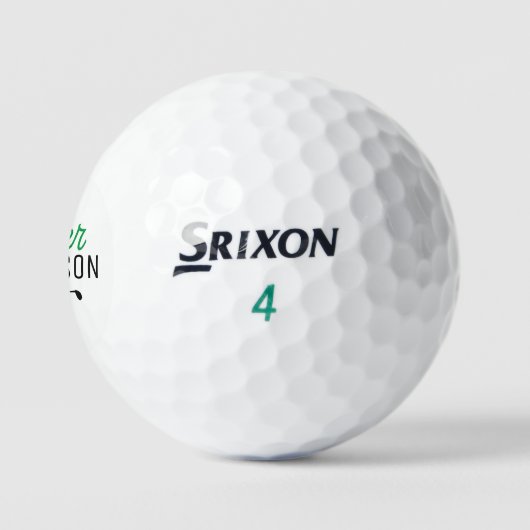 Creëer Custom Name Gift voor Dad Golfer Golfballen (Logo)