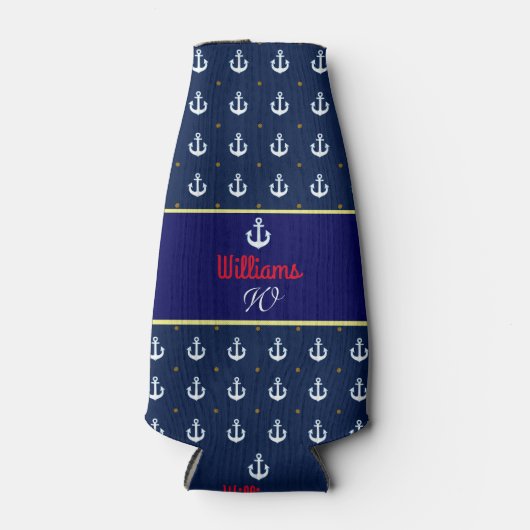 creëer Custom & nautische koelbox monogram Flesjeskoeler (Voorkant)