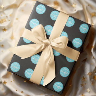 Creëer Custom Personalized Business Company Logo Cadeaupapier