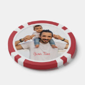 Creëer Custom Photo Home Toernooi Game Night Poker Chips (Enkel)