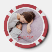 Creëer Custom Photo Home Toernooi Game Night Poker Chips (Achterkant)
