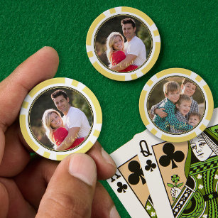 Creëer Custom Photo Home Toernooi Game Night Poker Chips