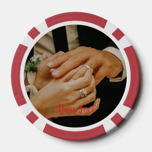 Creëer Custom Photo Home Toernooi Game Night Poker Chips (Achterkant)