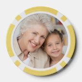 Creëer Custom Photo Home Tournament Game Poker Chips (Achterkant)