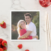 Creëer Custom Photo Text Party Lunch Paper servett Servet (Insitu)