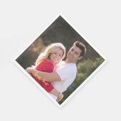 Creëer Custom Photo Text Party Lunch Paper servett Servet (Hoek)