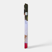 Creëer Custom Photo Text Stijlvolle Slim Fit Waard iPhone 15 Case (Linkerkant)