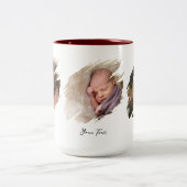 Creëer Custom Photo Text Two-Tone Tea Coffee Mok (Center)