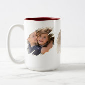 Creëer Custom Photo Text Two-Tone Tea Coffee Mok (Links)