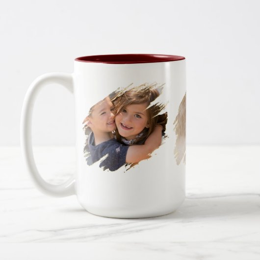 Creëer Custom Photo Text Two-Tone Tea Coffee Mok (Links)