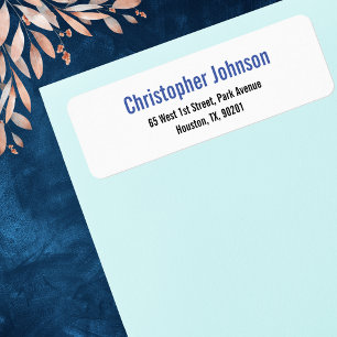 Creëer Custom Plain Elegant Retouradres Label