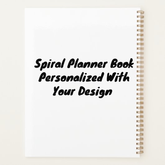 Creëer Custom Planner - Gepersonaliseerd Zacht Hoe (Achterkant)