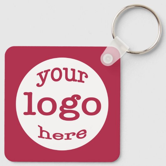 Creëer Custom QR Code Tekst Bedrijf Logo Sleutelhanger (Achterkant)