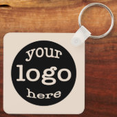 Creëer Custom Scan QR Code Bedrijf Logo Sleutelhanger (Achterkant)