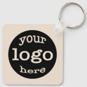 Creëer Custom Scan QR Code Bedrijf Logo Sleutelhanger (Achterkant)