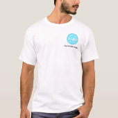Creëer Custom Simple Business Logo Tekstmedewerker T-shirt (Voorkant)