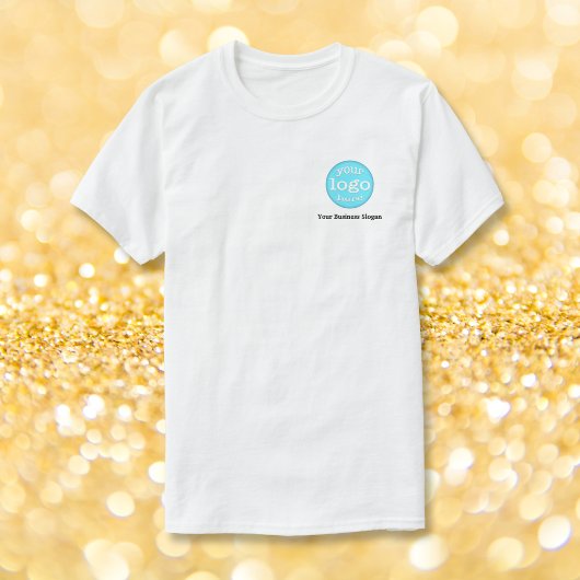 Creëer Custom Simple Business Logo Tekstmedewerker T-shirt
