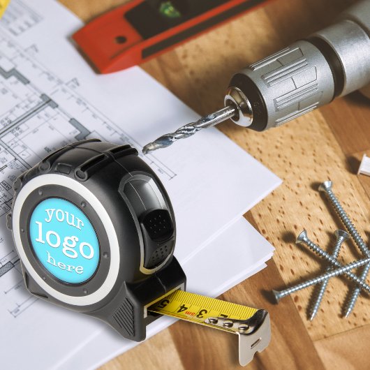 Creëer Custom Small Business Company Logo Branded Rolmaat