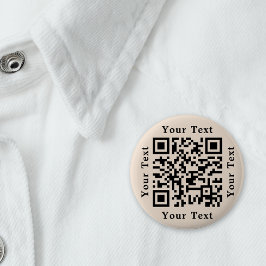 Creëer Custom Small Business Website Scan QR-code Ronde Button 5,7 Cm