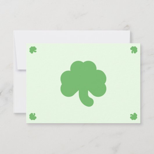 Creëer Custom St Patricks Day Feestuitnodiging Kaart (Achterkant)