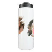 Creëer Custom Steel Dubbele Wand Foto Tekst Reizen Thermosbeker (Voorkant)