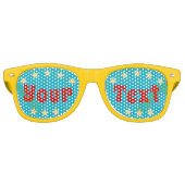Creëer Custom Text Cool Party Shades Zonnebril (Voorkant)