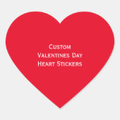 Creëer Custom Valentijnsdag Hart Foto Stickers (Voorkant)