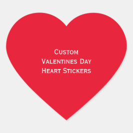 Creëer Custom Valentijnsdag Hart Foto Stickers