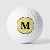 Creëer Custom Verjaardag Vaders Dag Monogrammed Golfballen (Voorkant)