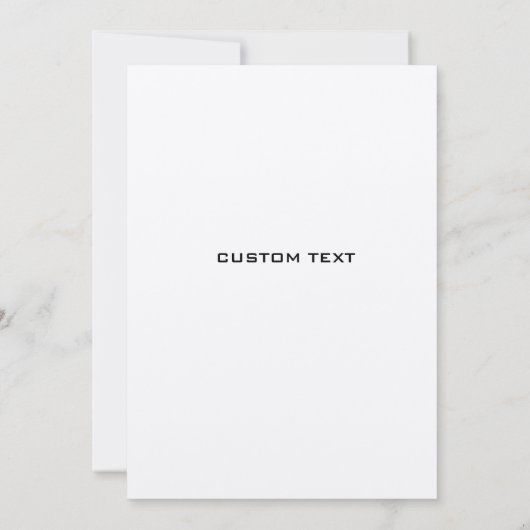 Creëer Custom Wedding Invitation, DIY Wedding Kaar Kaart (Achterkant)